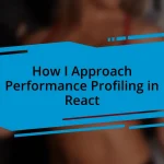 How I Approach Performance Profiling in React